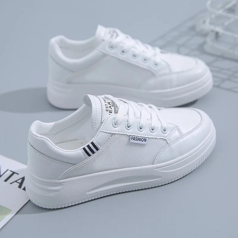 Casual Female White Sneakers Versatile Female Sports Shoes Platform Womens Casual Shoes Comfortable Fashi Zapatillas De Mujer