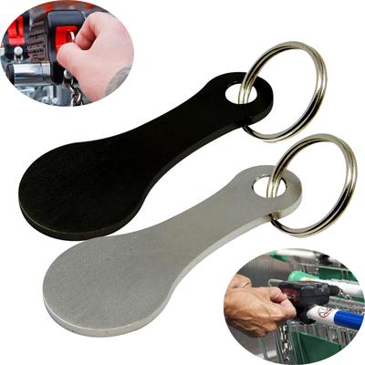 Portachiavi con gettoni per carrello della spesa in lega di alluminio Accessori Portachiavi in metallo Decorazione Portachiavi Gancio Portachiavi per regalo CDN