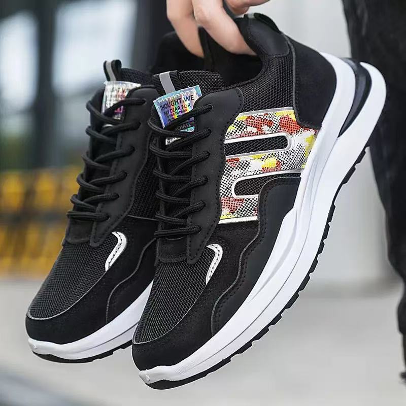22 New Autumn and Winter Leather Waterproof Sports Casual Shoes Non-slip Running Dad Shoes