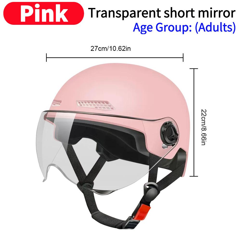 Electric Bike Helmet Lightweight Bicycle Helmet Adjustable Scooter Helmet Breathable Detachable Lining for Summer