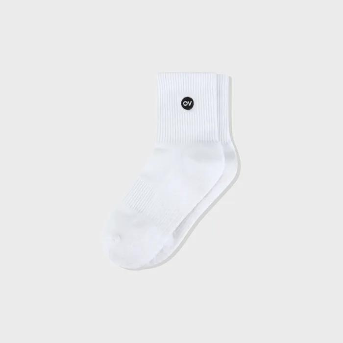 OV NON SLIP MID SOCKS (WHITE)