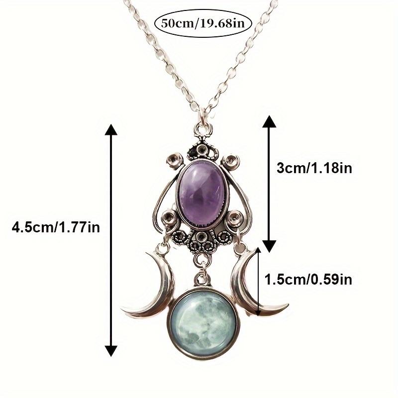Fashionable, Cute, Versatile, Charming Triple Moon Goddess Necklace Party Christmas Creative Birthday Valentine'S Day Gift