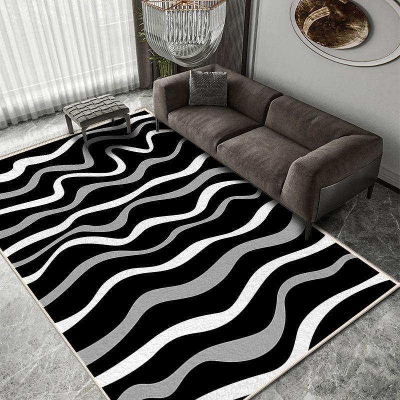 Light Luxury Living Room Carpet Room Large Area of Nordic Wind Sand Tea Table Mat All Shop with Dirt Resistant Floor Mat