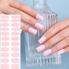 Solid Color Gel Nails Stickers Semi Cured Gel Nail Strips Gel Wraps Nails Art Decoration Manicures Stickers for Nails