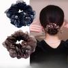 1PC Premium Sense Headband Head Flower Tie Hair Rubber Band Hair Accessories Double Mesh Disc Hair Large Intestine Hair Band