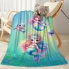 Mermaid Watercolor Fantasy Art Blankets are suitable for living rooms, bedrooms, camping, and other places, making them an ideal choice for gifts.