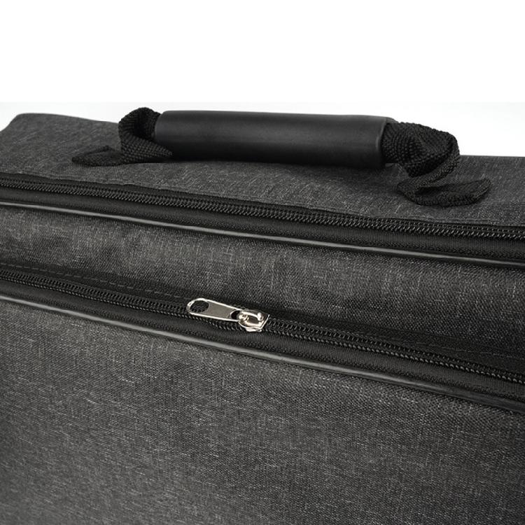 Ergonomische Gitarrenpedal-Effekt-Aufbewahrungstasche Reißfeste Polyester-Außenseite Innenaufteilung für Musiker present