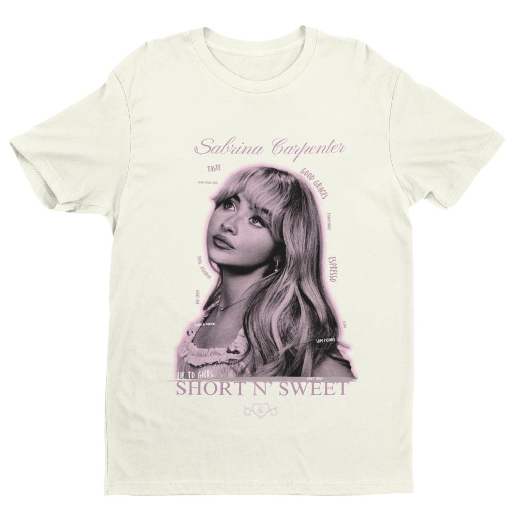 Sabrina Carpenter Print T-Shirt Unisex Men Women Vintage Oversized Tee Cotton Streetwear Loose Short Sleeve Female Male Clothing