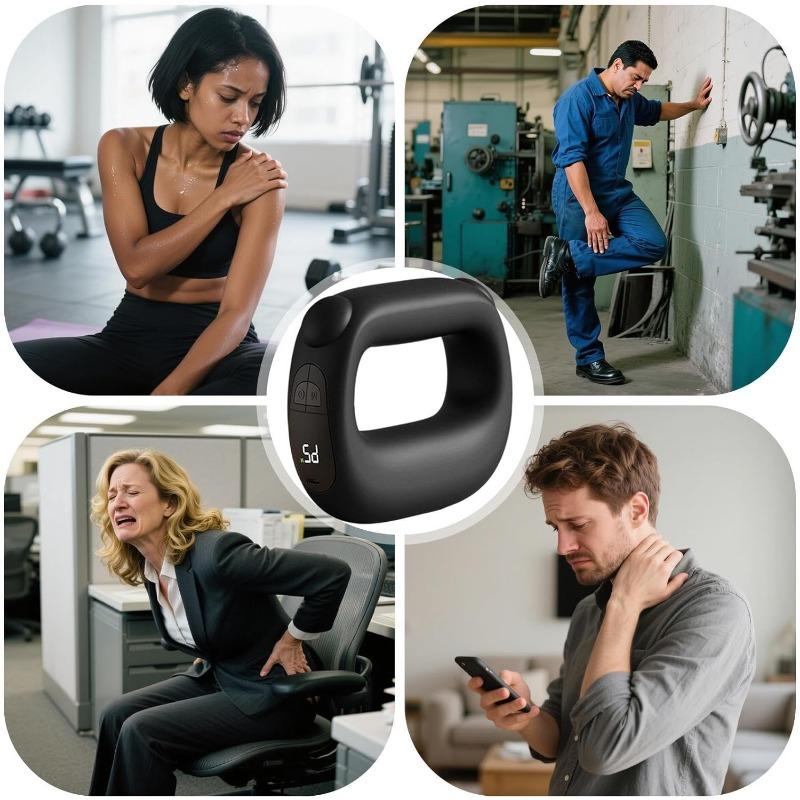 Fascia Massager | Adjustable Fascia Ring with Deep Tissue Vibration | Cordless Massage Device for Muscle Training Men Women Seniors