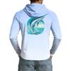 Men's UPF50+ Sun Protection Hoodie Long Sleeve Lightweight Stretch Outdoor Sports Shirt for Fishing Hiking Running