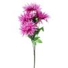 Artificial Bouquet of 5 Purple Chrysanthemums, Height 58 Cm