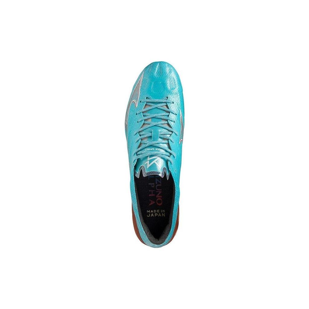 Mizuno Alpha Japan Azure Blue Pack Men Sneakers Blue-Curacao Snow-White Red-Brown-Satin P1GA236025