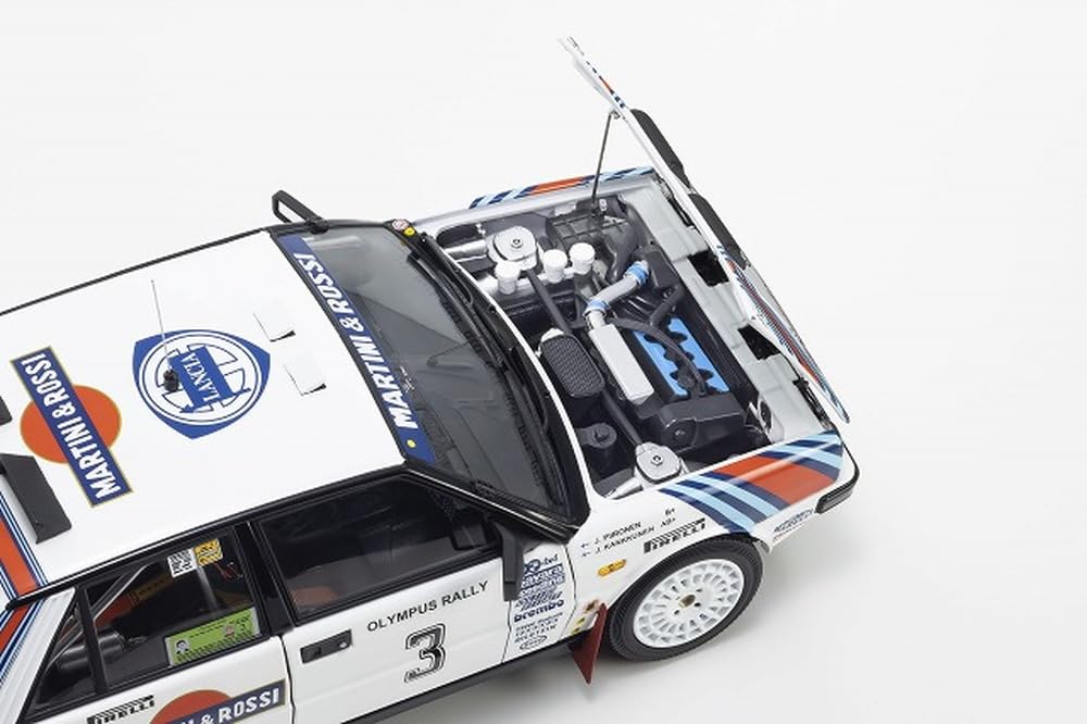 Kyosho Original Scale Lancia Delta HF 4WD Olympus Rally Winner 1987 Finished Model KS08960E 1/18 #3