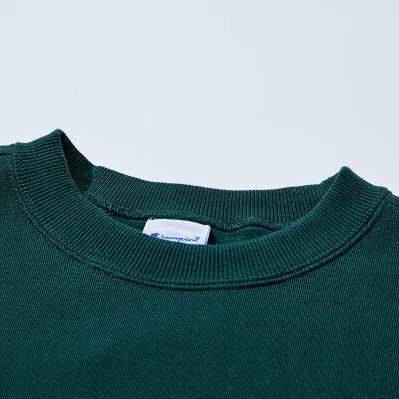 Champion Men's Script Logo Fleece Lined Round Neck Sweatshirt