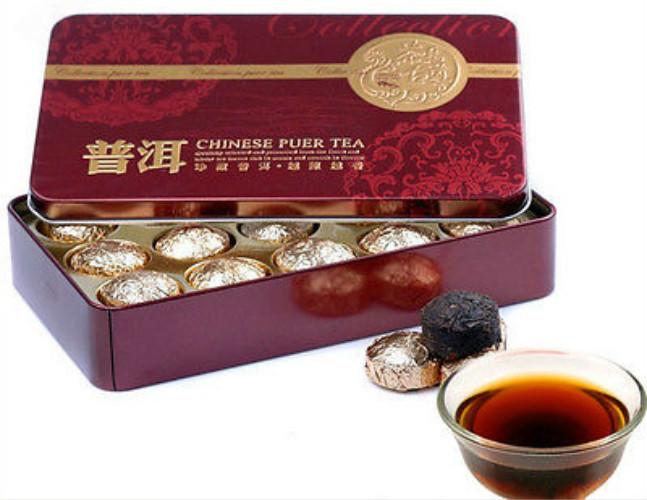 

185g Black Tea 15 Pcs Gift Set Cooked Pu Erh Tea Pu-erh Tin Box