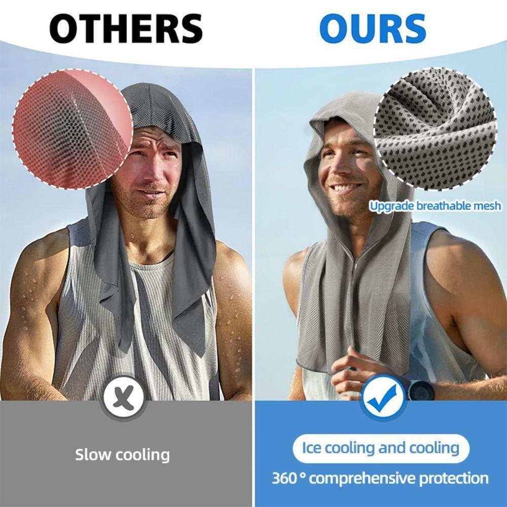 Quick Drying Cooling Towel Breathable Sports Towel Skin Friendly Sunscreen Bandana  for Summer