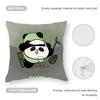 Lovely Panda Cushion Cover Anti-dustmite Pillowcase Invisible Zipper Silky Short Plush Sofa Cushion Cover