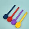 Long Handle Silicone Stirring Spoon Anti-scald High Temperature Resistant Seasoning Spoon Large Size Soup Spoon