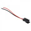 Head Connected Cable 2-Pin 2P Male / Female PVC 24AWG Red/ Black Practical
