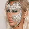 Europeisk Och Amerikansk Överdriven Maskerad Halvansiktsmask, Personlig Festuppträdande Zirkon Masktillbehör Dammask