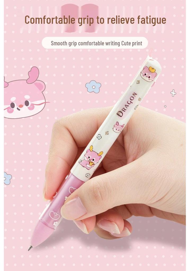Yimulin Zodiac Bear Spin Pen Set: Retractable, Smooth Writing, 12 Zodiac Signs, Decompression Design