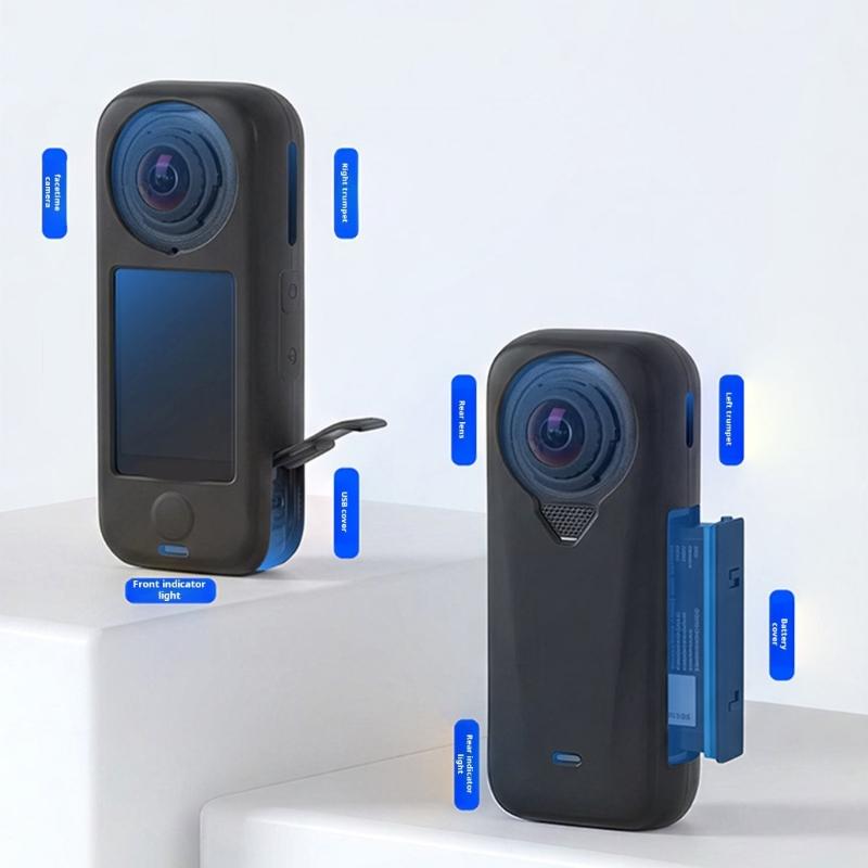Premium Elastic Silicone Protective Cover For X4 Air Camera Case Shockproof And Scratch Resistant Lens Cover AntiSlip
