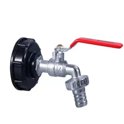 Duurzame IBC Tankkraan Adapter S60*6 Grove Schroefdraad naar 1/2'' 3/4'' Connector Vervangingsklep Tuin Huis Klep Fitting Kraan