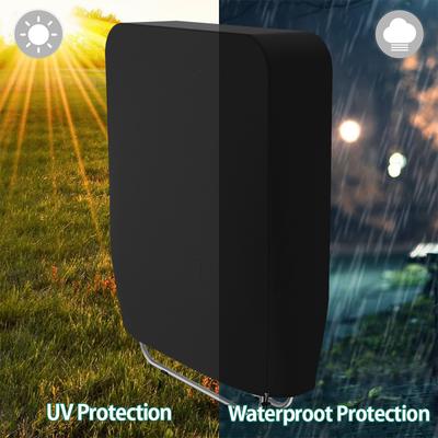 1/2 Pcs Folding Reclining Chair Cover Waterproof Anti-UV Sun Lounger Cover with Storage Bag 93 X 82 Cm Outdoor Furniture Covers