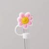Cute Strawberry Straw Cover Caps For Stanley Cup 40 oz Tumbler Accessories Kawaii Silicone Straw Toppers Cap For 10mm Straws