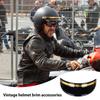 Motorcycle Sun Visor, Motorcycle Hat Visor/Shield | Retro Helmet Universal Brim Motorcycle Helmet 3/4
