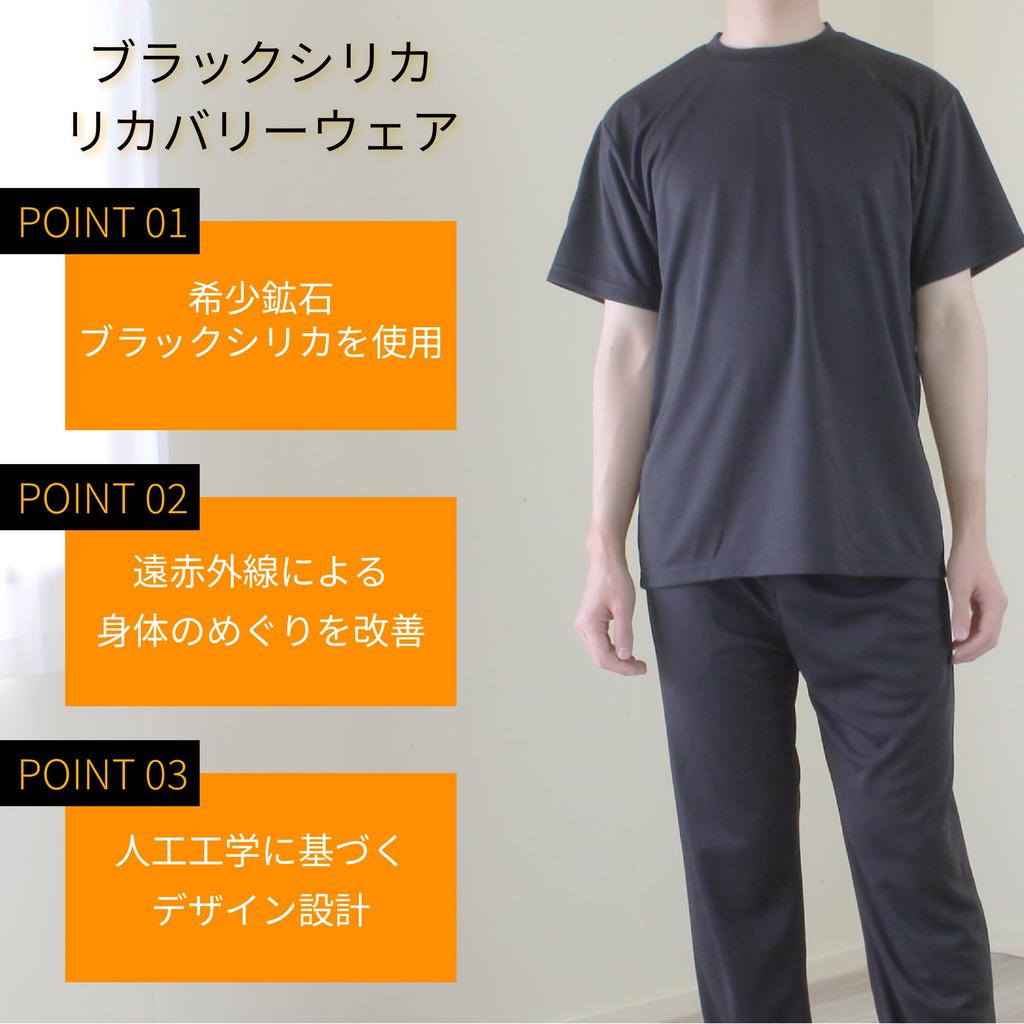 Kenmaru BS Ganbanyoku Genki Black Silica Processing T-Shirt, (Black/LL), 5728-C-A