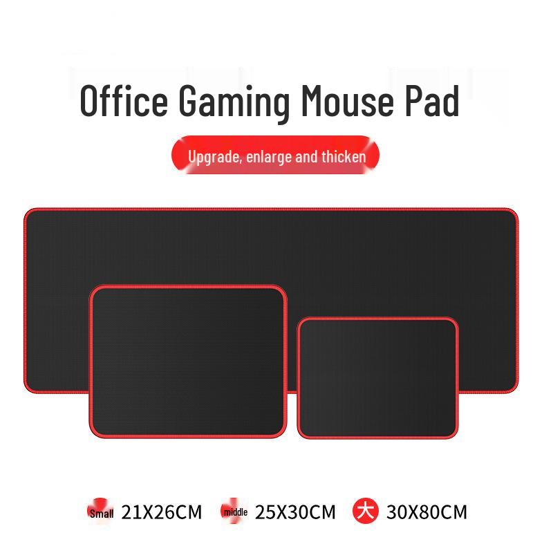 

Очень большой толстый игровой коврик для мыши - Очень длинный с обработанным краем для киберспорта, офиса и дома Small Classic Black 21x26cm