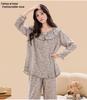 Women's Cotton Silk Chinese-Style Pajamas Set - Breathable, Comfortable, Doll Round Neck, Perfect for Spring and Summer.