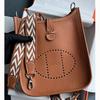 High End High Grade Voskovaná nit Vrchní vrstva TC Hovězí kůže Evelyn Dámská Jednoramenná Crossbody Kbelíková taška Lehký Luxus