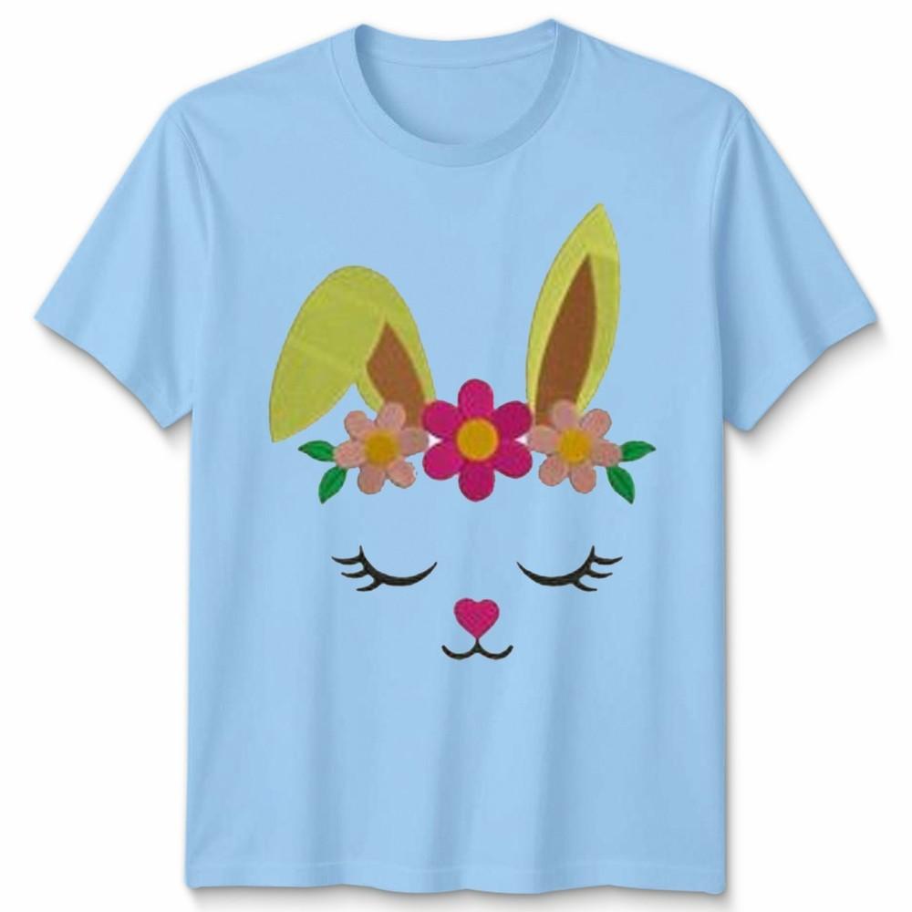 Cute Easter Bunny Face Unisex Tshirt Spring Holiday Apparel S