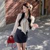 New French High-end Ruffled Polka-dot Shirt for Women Spring and Autumn Design Loose and Chic Top with Straps