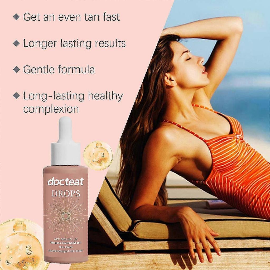 60ml Sunless Tanning Body Bronzer Drops for Face Body Nourishing Self Tanner Drops for Men Women-bqb_4naL