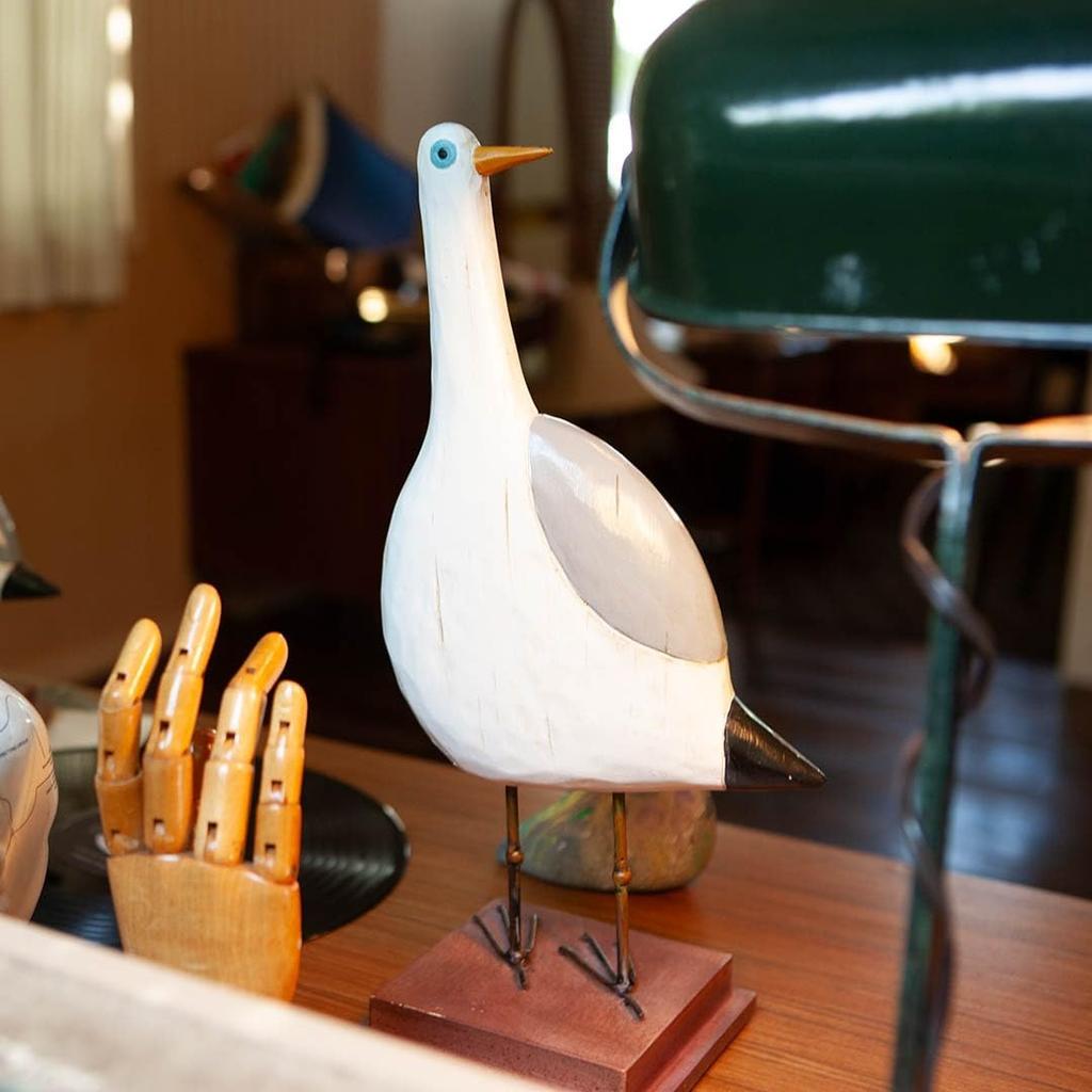 Dulton The Gulls B A Time with a Bewildered Bird Seagull Polyresin Beach Height Width Depth 14cm - Laid-back - Object/Ornament - - 40cm, 18.5cm, -