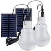 2 Lumini Solare Portabile pentru Camping, Bec Solar Lampă de Urgență Solară Lumini Felinar de Grădină Iluminat Solar Cu Cârlig Panou Bec pentru Camping,Pescuit