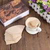 40pcs Coffee Paper Filter Natural Wood Pulp Hand-poured Coffee Filter Convenient Non-toxic Practica for American Coffee Pot