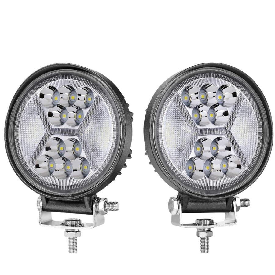 Round two-color work light 117w (2pcs)