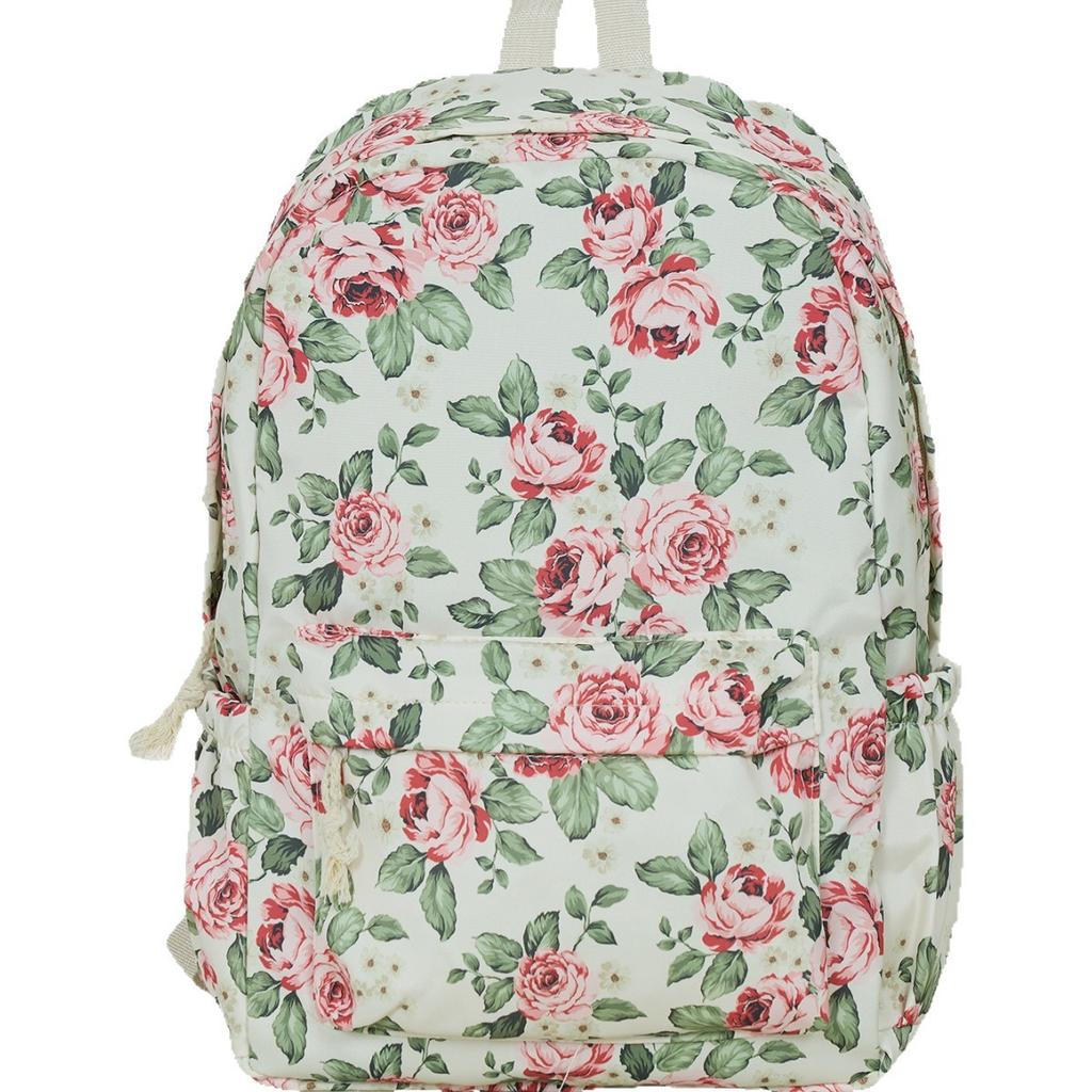 Schoolbag high school female student backpack cute little flower girl casual simple high value large capacity trendy junior high school student 
