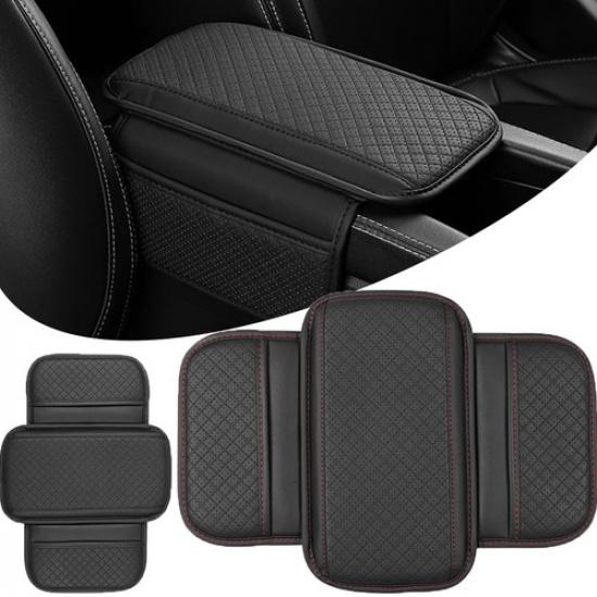 Car Armrest Pad Center Console Box Cover Leather Protector Cushion Accessories