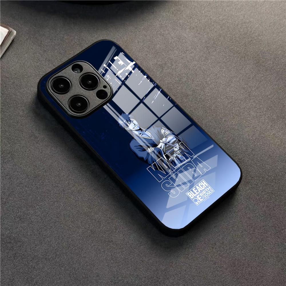 Anime S-Sosuke Aizen Phone Case For 17 Pro Max IPhone 16 Pro 14 12 11 13 Mini X XR XS 15 Plus SE Glass Cover