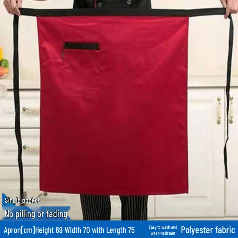 Men s Chef Half-Body Apron: Kitchen Uniform for Hotel and Restaurant Staff