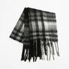 New Mohair Plaid Scarf Women's Autumn and Winter Thickened Warm Student Versatile Fringed Scarf Tide