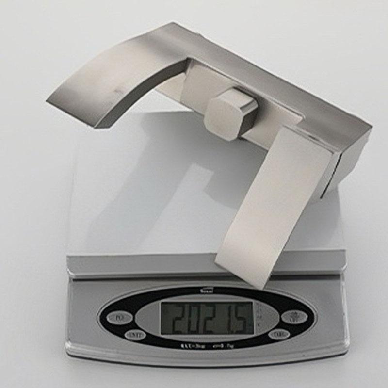 304 Stainless Steel Bathroom Shower Faucet Set Wall Mount Waterfall Bathroom Bathtub Faucet Set Handheld Shower Head Nickel