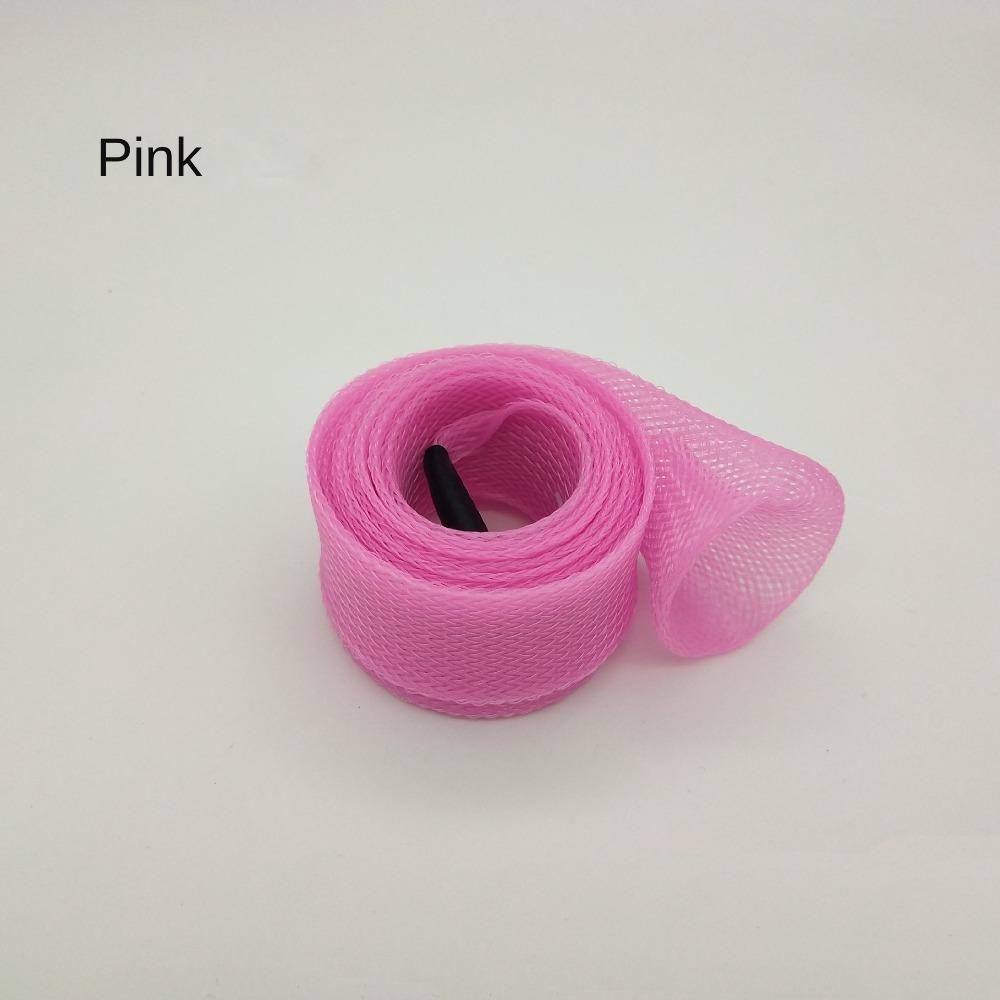 Braided Mesh Pole Sock Braided Mesh Protector PET Spinning Rod Sleeve Sea River Lake Pool