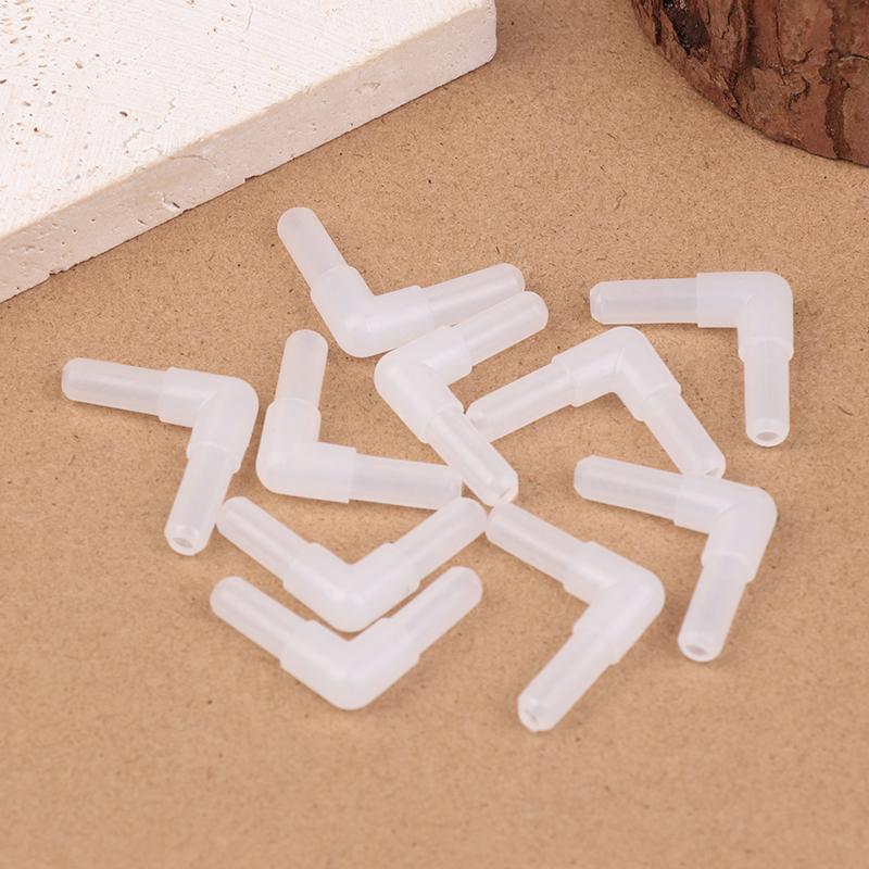 10Pcs Aquarium Airline Tubing Connectors Plastic Valve Joints Fish Tank Transparent Air Tube Adapters For 4Cm Id Air Line Hose