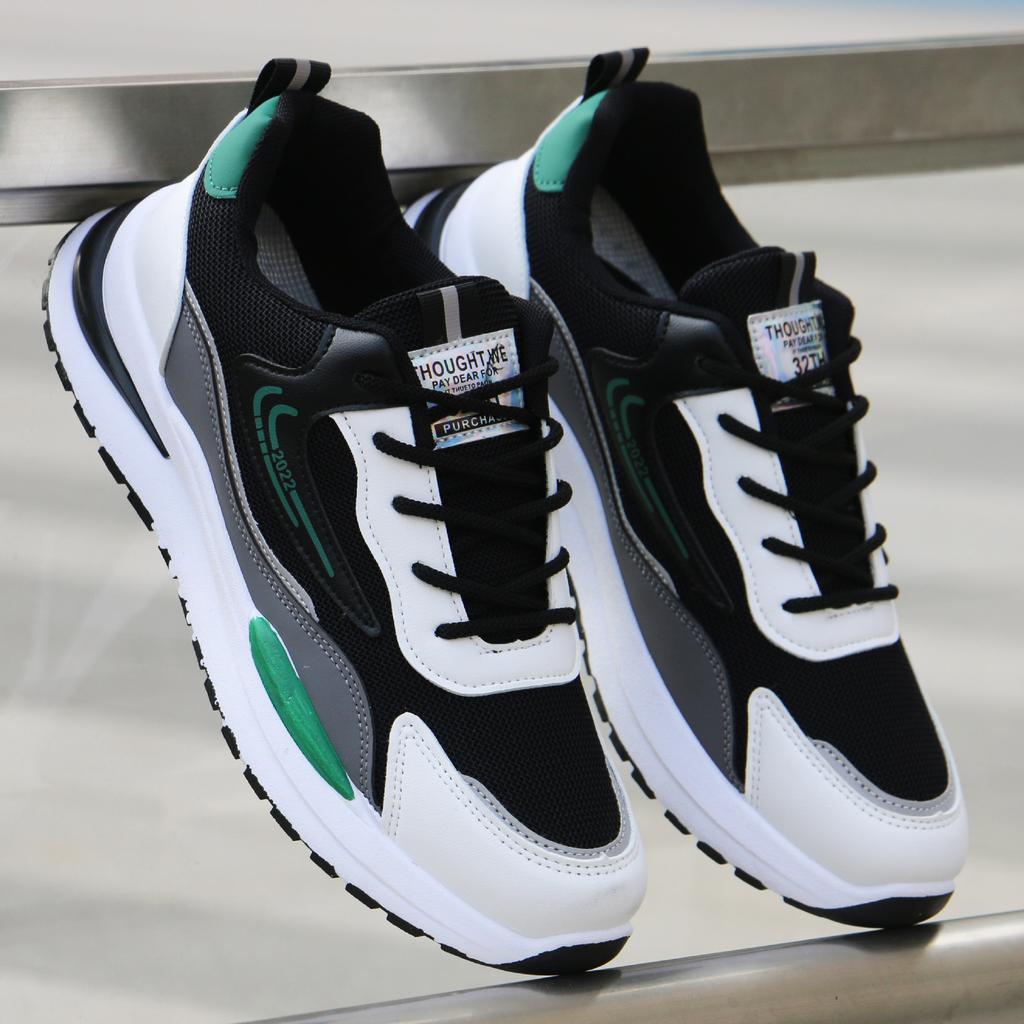 Summer All-match Men's Running Sneakers Breathable Non-slip Damping Casual Sports Shoes Outdoor Soft Vulcanized Shoes Zapatillas